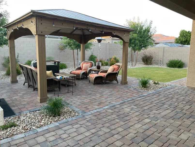 Professional landscaping work