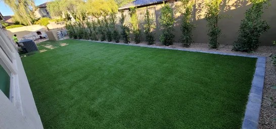Expansive Synthetic Lawn Installation
